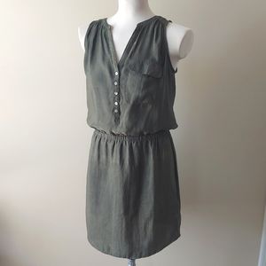 Express | Olive green sleeveless dress